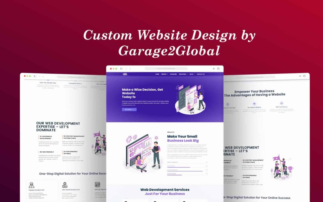 Custom Website Design by Garage2Global and Why Hiring a Freelancer Makes Sense