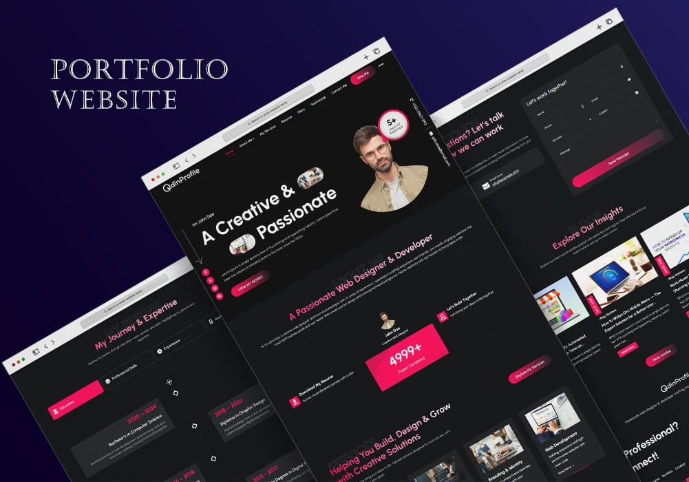 QdinProfile Profolio Website Development
