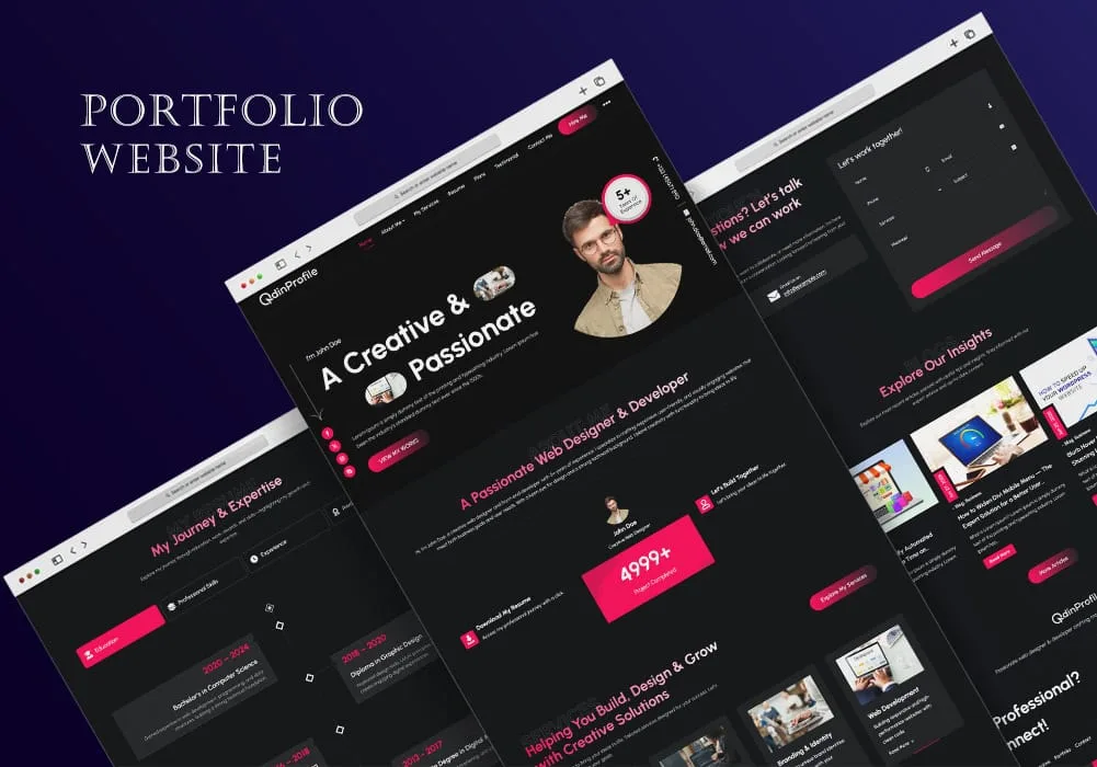 QdinProfile Profolio Website Development