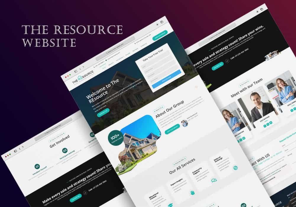 The Resource Website Design Development