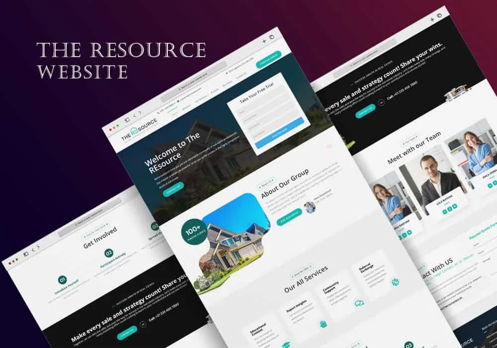 The Resource Website Design Development